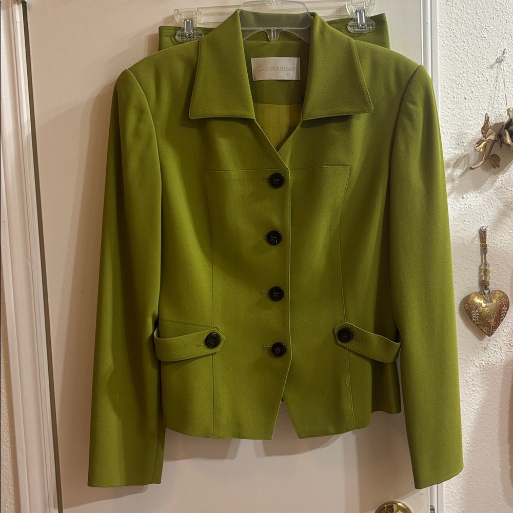 Dana Buchman Lime Green Tailored Women's Suit